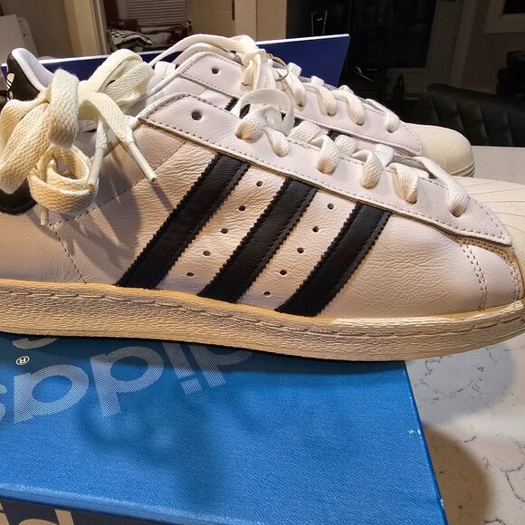 adidas Originals Superstar 82 Ftwr White Sneakers Mens Size 12 JI2025 TRAINER - Picture 1 of 9